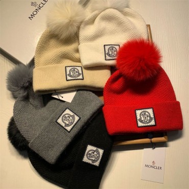 Moncler ニット帽激安コピー モンクレールハイブランドキャップハットブランドレディースブランドニット帽子冬防寒ブランドパロディMONCLER ハット女性ニットハットブランド保温
