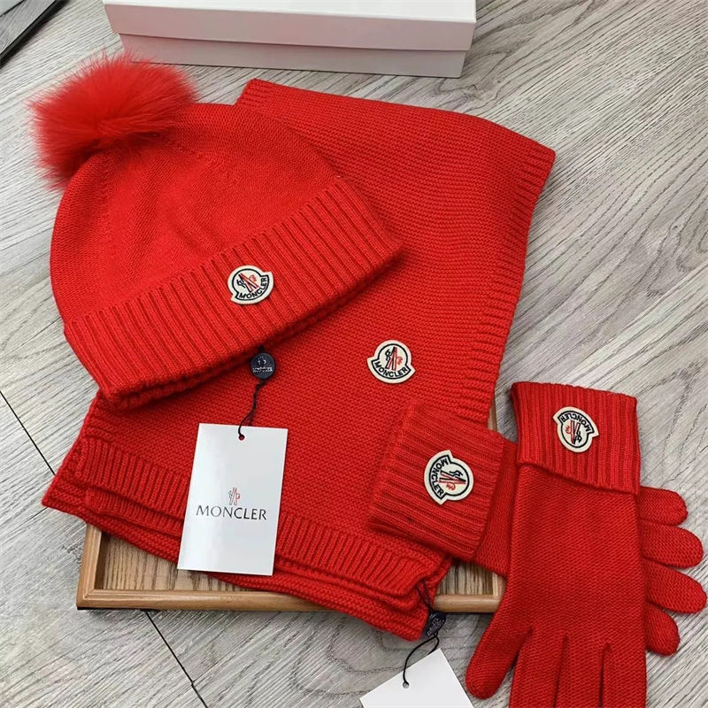 メンズレディースペアブランド冬防寒帽子スカーフ手袋 Moncler モンクレール